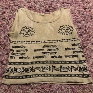 Hindi crop tank